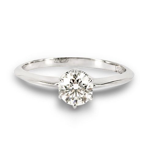 Classic white gold engagement ring