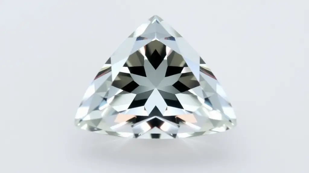 A photo of a Trillion cut diamond.