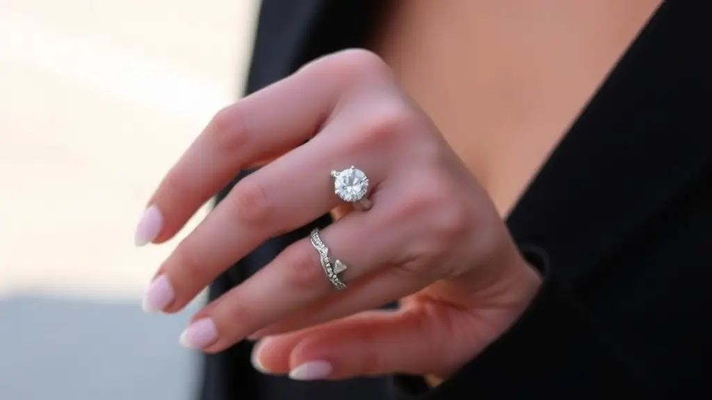 How to properly wear an engagement and wedding ring together