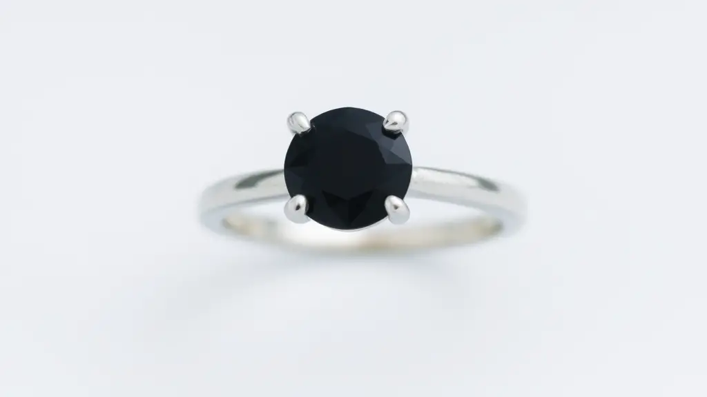 Black Diamond Engagement Ring