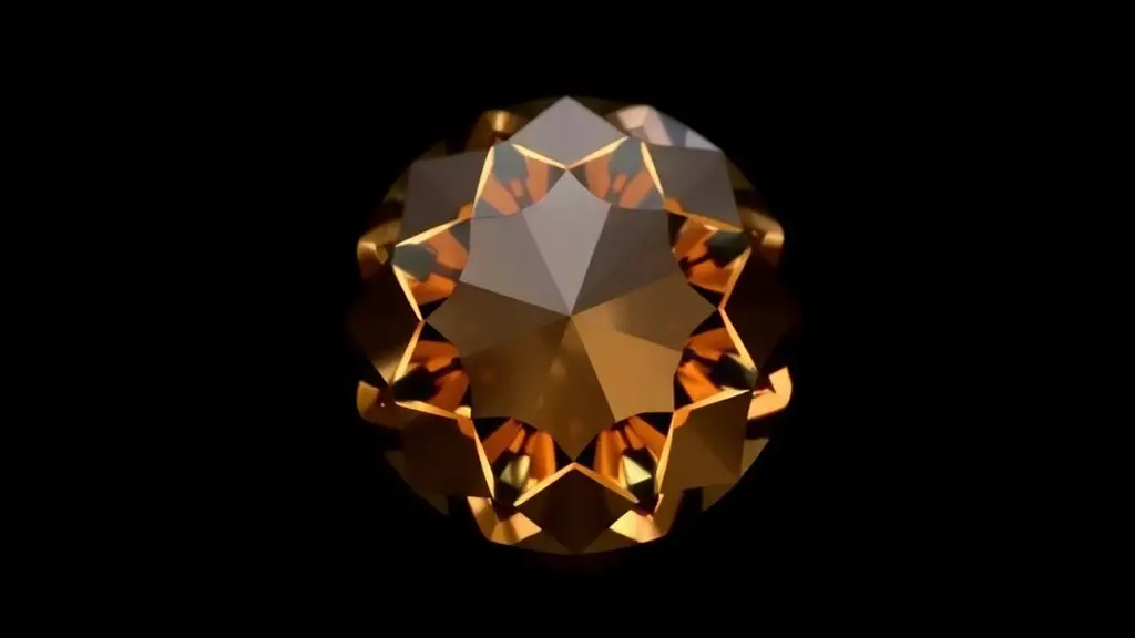 Fig 1. Round cognac diamond