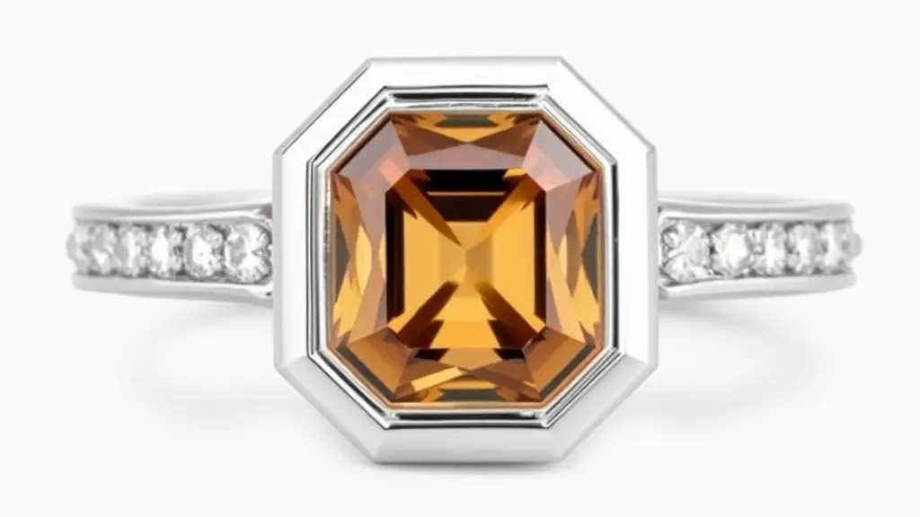 1 carat brown diamond ring