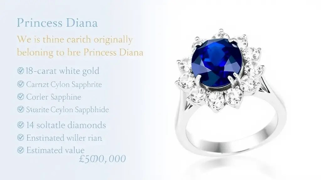 Princess Diana's sapphire engagement ring.