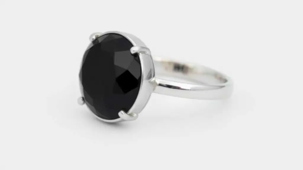 Black Diamond Engagement Ring