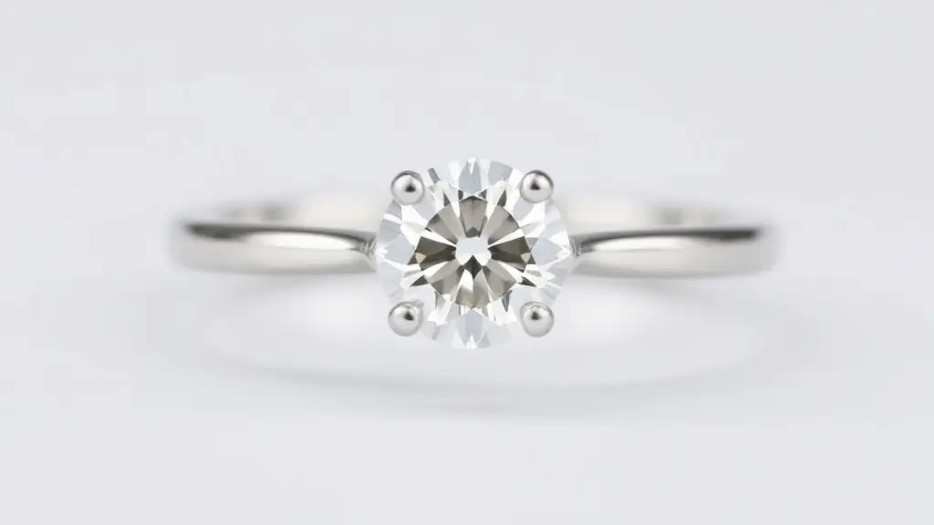 Classic white gold engagement ring